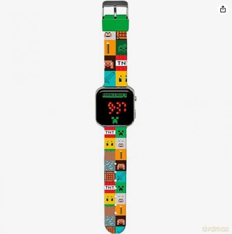 Zegarek LED z kalendarzem Minecraft MIN4272
