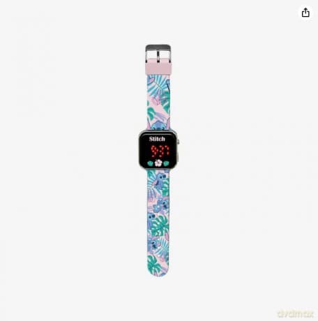 Zegarek LED z kalendarzem Stitch LAS4091