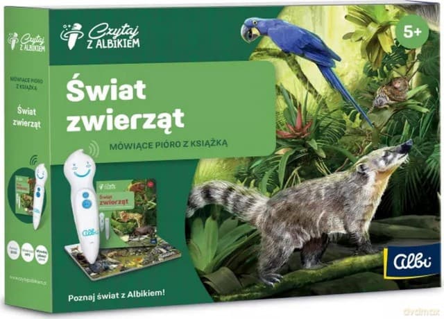 Czytaj z Albikiem. Zestaw Pióro + Świat Zwierząt
