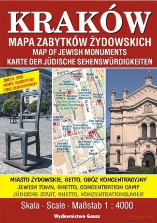 Plan miasta "Kraków - Mapa Zabytków Żydowskich"