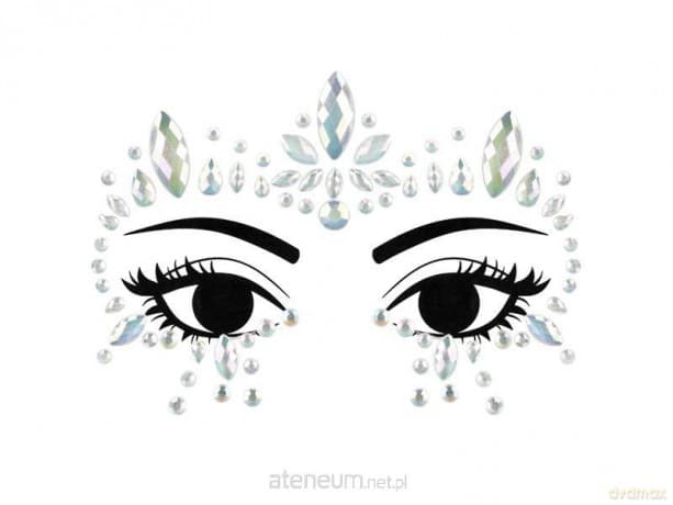 Dekoracja na twarz Kryształki świecące w ciemności