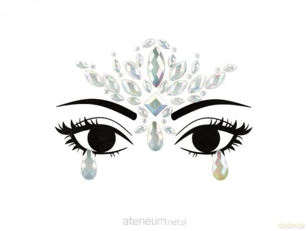 Dekoracja na twarz Kryształki świecące w ciemności