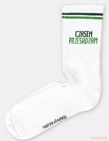 Skarpety czasem przesdzam białe 41-46
