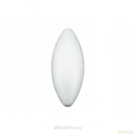 Styropianowa bombka podłużna 10x4cm 12szt