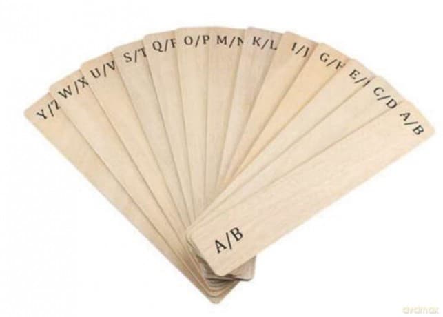 Record Dividers 13 Pcs (A-Z) Plywood