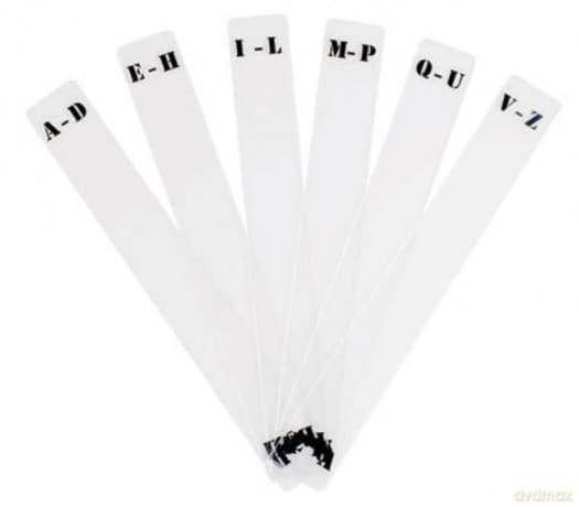 Record Dividers 6 Pcs (A-Z) Acrylic