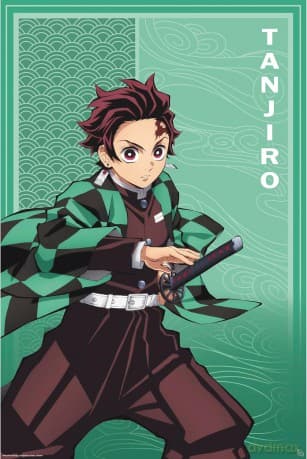 DEMON SLAYER -Plakat /  Poster Maxi 91.5x61 - Tanjiro S2