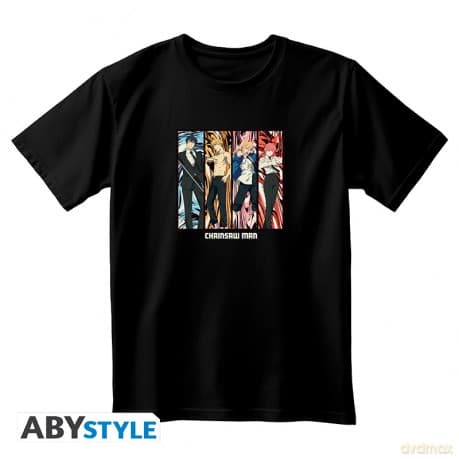 CHAINSAW MAN - Unisex black Tshirt - Group