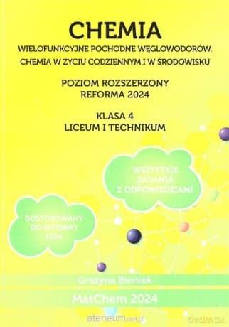 Chemia Zbiór zadań 4 LO i technikum poziom rozszerzony - Grażyna Bieniek