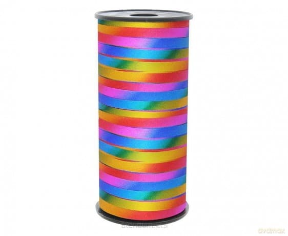 Tasiemka brokatowa tęczowa 92m