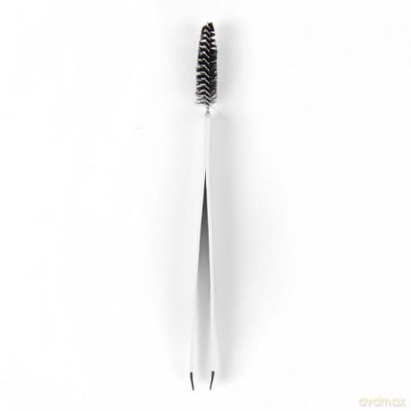 DONEGAL Pęseta kosmetyczna do brwi i rzęs - kolorowa z grzebykiem (4125)