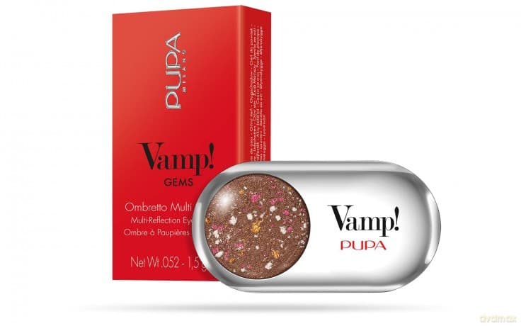 PUPA Milano Highly pigmented eyeshadows Vamp! (Compact Eyeshadow) 1.5 g - Shade: 403 Fancy Brown - Gems dla kobiety