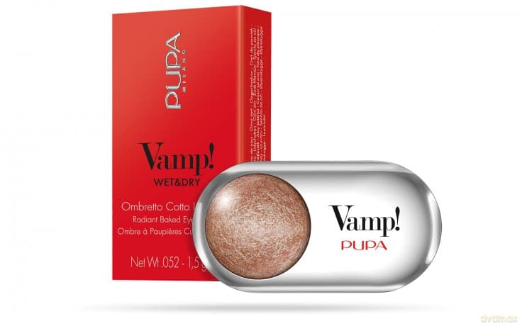 PUPA Milano Highly pigmented eyeshadows Vamp! (Compact Eyeshadow) 1.5 g - Shade: 402 Rose Gold - Wet & Dry dla kobiety