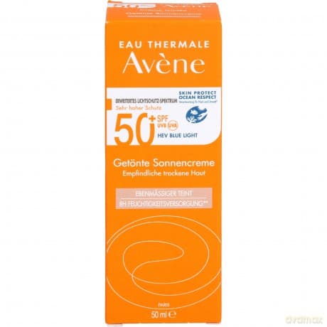 Avene Tinted sun cream for dry and sensitive skin SPF 50+ (Tinted Cream) 50 ml unisex