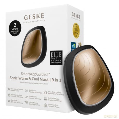 GESKE Sonic device for mask application 9 in 1 (Sonic Warm & Cool Mask) - Variant: Gray dla kobiety