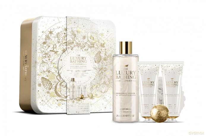 Grace Cole Body care gift set in tin can Bergamot, Ginger & Lemongrass 5 pcs dla kobiety