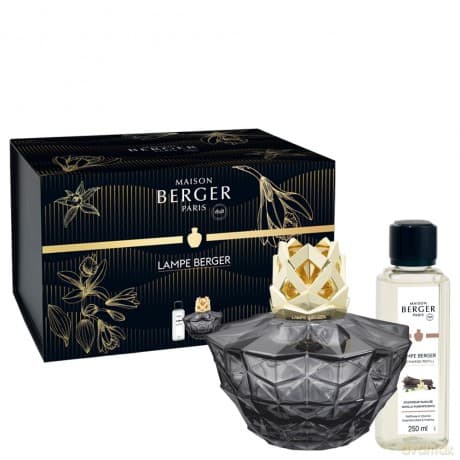 Maison Berger Paris Kali black catalytic lamp gift set + Magnificent vanilla refill 250 ml unisex