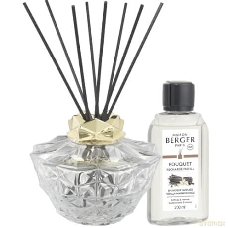 Maison Berger Paris Gift set aroma diffuser Kali transparent + refill Magnificent Vanilla 200 ml unisex