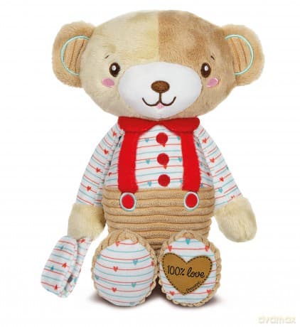 Clementoni 17418 Osito Bob The Bear Plush Toy for Babies, Ages 0 Months Plus, Multicoloured
