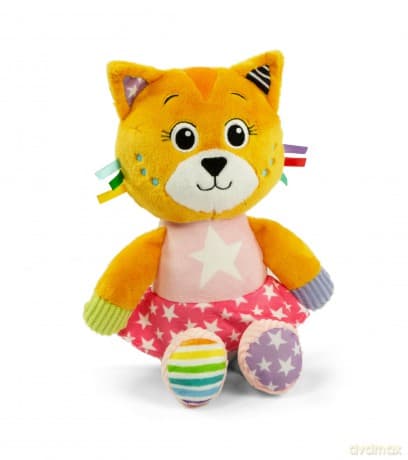 Clementoni Baby Infant Plush Katy The Kitty-New Born Gift, Animal Soft, Early Development & Activity, Sensory Learning Toys, Cuddly Cat, Toddler 0 Months, Machine Washable, 17908, Multicolour