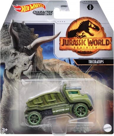 Hot Wheels - Pojazd Dinozaur - Jurassic World - Triceratops GRM80 GRM51