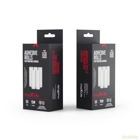 Maxlife zestaw rolek samoprzylepnych do aparatu drukującego