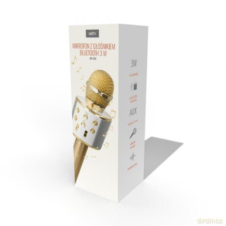 Mikrofon z głośnikiem Bluetooth 3W Setty BM-100 złoty