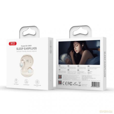XO zatyczki do uszu izolujące hałas ER01 beżowe