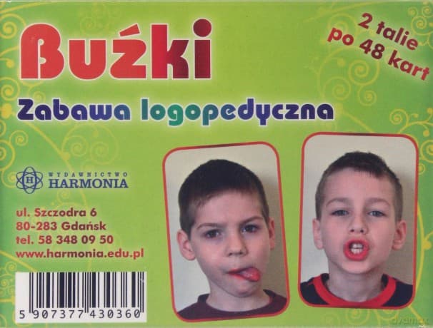 Buźki - zabawa logopedyczna