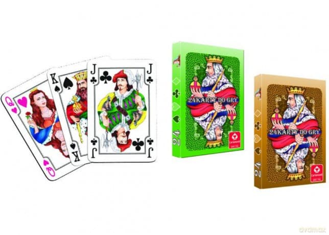 CASINO - karty do gry 24 karty Cartamundi