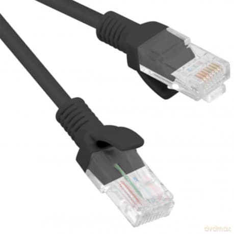 Patchcord kat.6 UTP LSZH CU 1m czarny fluke passed