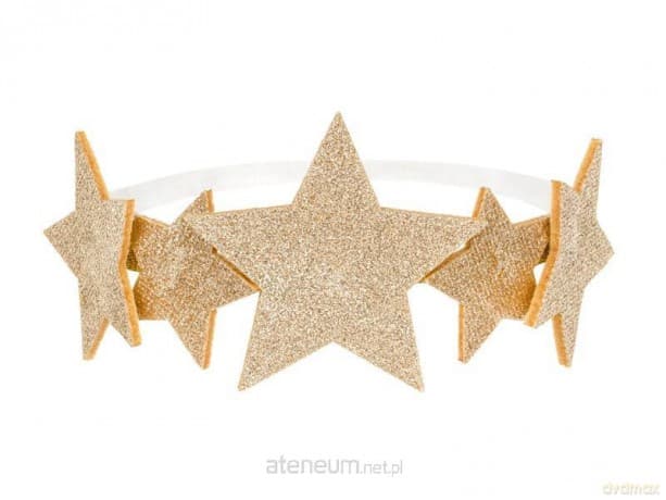 Opaska gwiazdki złota 12cm