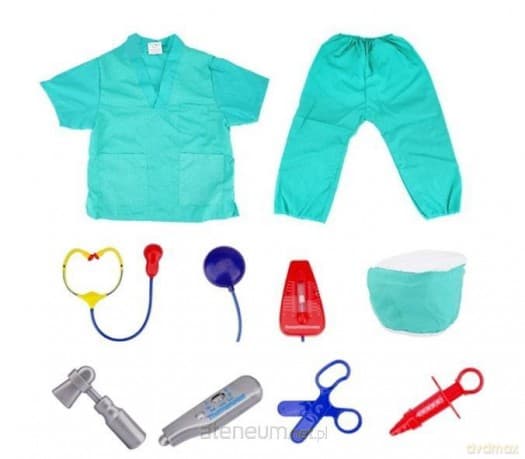 Strój lekarski z akcesoriami