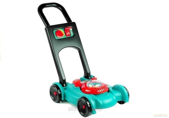 Zestaw ogrodnika kosiarka kask kanister