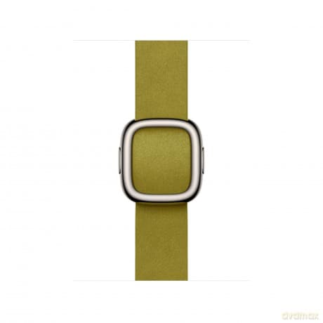 Pasek w kolorze zieleni Chartreuse z klamrą nowoczesną do koperty 42 mm - rozmiar L