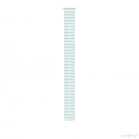 Przedłużka do paska Ocean w kolorze mroźnego błękitu do koperty 49 mm - elementy z tytanu w kolorze czarnym