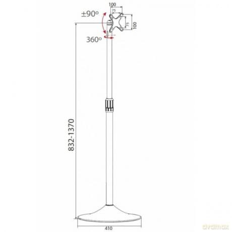 Stojak podłogowy LCD/LED 13-27cali regulowany