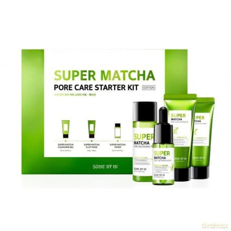 Some By Mi - Super Matcha Pore Care Starter Kit - Travel-sized
