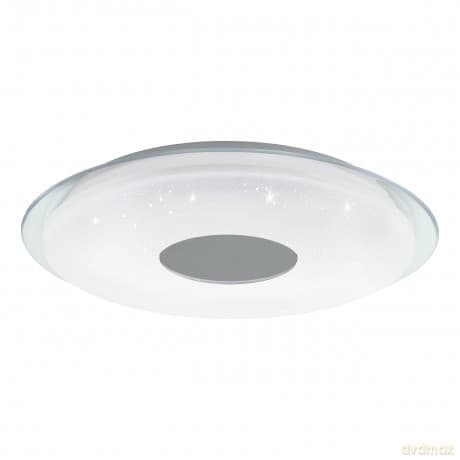 EGLO - Totari-Z ceiling lamp chrome and white with crystal effect 56 - TW - Zigbee, Bluetooth