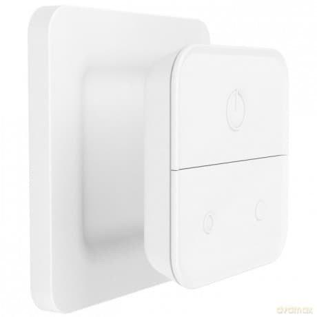 Eglo Connect. Z Wall Switch features a plastic structure in a white finish