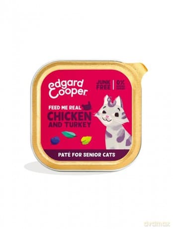 Edgard Cooper - Cat Senior Vetfood Pate - Chicken/Turkey - 85g