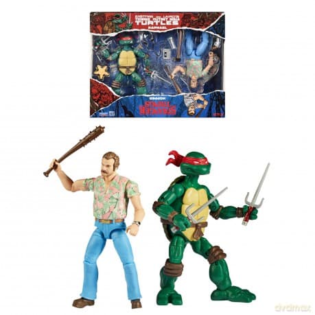 Bandai: 2 Pack Action Figure VS - TMNT vs Stranger Things (Raphael & Hopper)