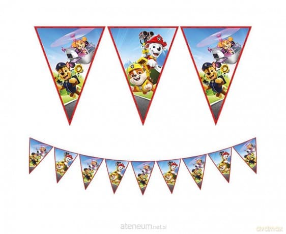 Banner Paw Patrol Rescue Heroes flagi 9szt