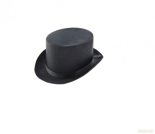 Cylinder czarny gładki