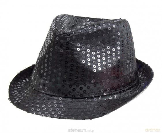 Kapelusz czarny cekin