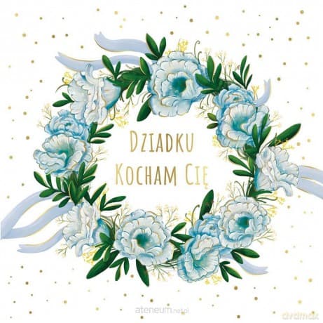 Karnet KW Wianuszek niebieski Dziadek