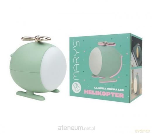Lampka nocna LED helikopter zielony