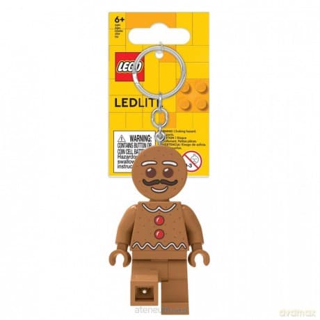 LEGO Brelok do kluczy z latarką Piernikowy ludek
