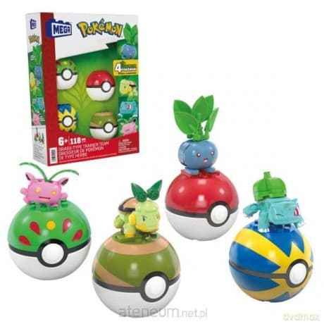 Mega Pokemon Drużyna Typu Trawiastego