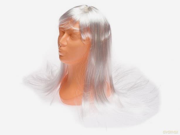 Peruka czarna długie włosy